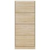 vidaXL Armoire &agrave; chaussures Ch&ecirc;ne sonoma 63x24x147cm Bois d'ing&eacute;nierie