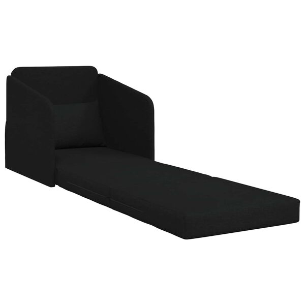 vidaXL Canap&eacute;-Lit 60cm Noir tissu