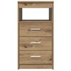 vidaXL Commode ch&ecirc;ne artisanal 40x50x76 cm bois d'ing&eacute;nierie