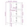 vidaXL Haut Armoire Naturel 40 x 33 x 110 cm Bois de mangue massif