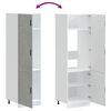 vidaXL Armoire de cuisine Porto gris b&eacute;ton bois d'ing&eacute;nierie