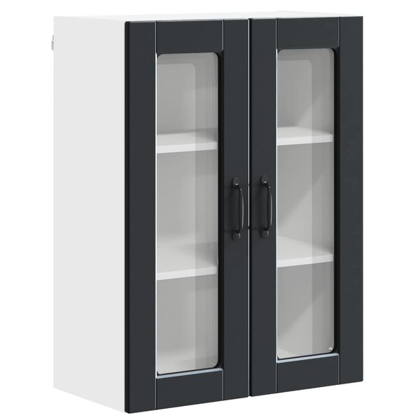 vidaXL Armoire de cuisine Noir 60 x 31 x 80 cm Bois d'ing&eacute;nierie