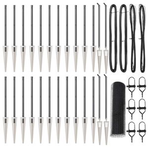 vidaXL Poteau de cl&ocirc;ture. Gris