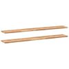 vidaXL &Eacute;tag&egrave;res flottantes 2 pcs 120x20x2 cm acacia massif &agrave; l'huile