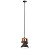 vidaXL Lampe suspendue industrielle 25 W Noir Rond 19 cm E27
