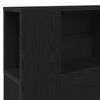 vidaXL Cabinet de Tête de Lit Chêne noir 200 x 18,5 x 104,5 cm