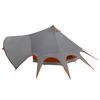 vidaXL Tente tipi avec toit Gris et orange 600 x 600 x 347 cm
