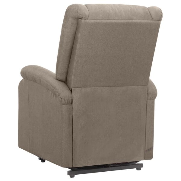 vidaXL Fauteuil Taupe Tissu