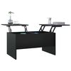 vidaXL Table basse noir 80x50x42,5 cm bois d'ing&eacute;nierie