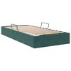 vidaXL Lit de Rangement avec stockage Vert fonc&eacute; 90 x 200 cm Velours