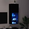 vidaXL Ensemble meuble TV Montage mural Ch&ecirc;ne noir 40,5 x 30 x 102 cm