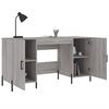 vidaXL Bureau sonoma gris 140x50x75 cm bois d'ing&eacute;nierie