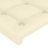 vidaXL Sommier &agrave; lattes de lit avec matelas Cr&egrave;me 140x190cm Similicuir
