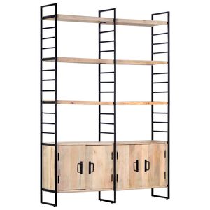 vidaXL Biblioth&egrave;que &agrave; 4 niveaux 124x30x180 cm Bois de manguier massif