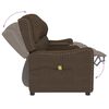 vidaXL Fauteuil de massage inclinable porte-gobelets 4 places marron