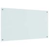 vidaXL Protection de cuisine 2 pcs Blanc 110 x 60 cm verre tremp&eacute;