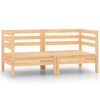 vidaXL Canap&eacute;s d'angle de jardin 2 pcs Bois de pin massif