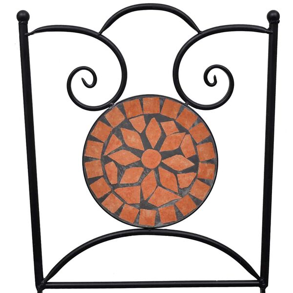 vidaXL Chaises pliables de bistro 2 pcs C&eacute;ramique Terre cuite