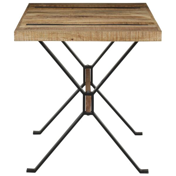 vidaXL Table à manger 140x70x76 cm Bois de manguier brut