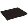 vidaXL Comptoir de salle de bain marron fonc&eacute; 60x50x2 cm bois trait&eacute;