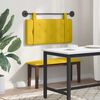 vidaXL T&ecirc;te de lit suspendue Jaune 90 x 55 x 5 cm Velours