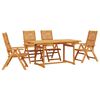 vidaXL Ensemble de salle &agrave; manger pour jardin 5 pc Marron