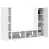 vidaXL Ensemble meuble TV 6 pcs Blanc Bois d'ing&eacute;nierie