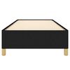 vidaXL Cadre de lit sans matelas noir 80x200 cm tissu