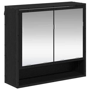vidaXL &Eacute;tag&egrave;re Murale avec &eacute;tag&egrave;re Ch&ecirc;ne noir 65 x 20 x 60 cm