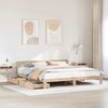 vidaXL Cadre de lit sans matelas 200x200 cm bois massif de pin