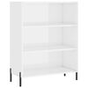 vidaXL Buffet blanc 69,5x32,5x180 cm bois d'ing&eacute;nierie
