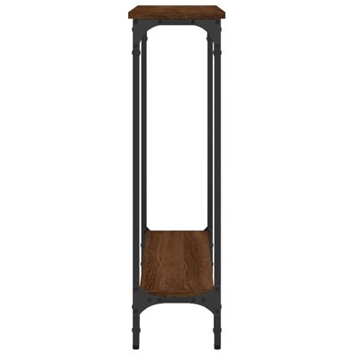 vidaXL Table console chêne marron 75x22,5x75 cm bois d'ingénierie