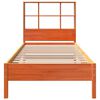 vidaXL Lit biblioth&egrave;que sans matelas cire marron 90x190 cm pin massif