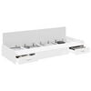 vidaXL Cadre de lit avec tiroir Blanc 80 x 200 cm Bois d'ingénierie