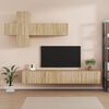 vidaXL Ensemble de meubles TV 7 pcs Ch&ecirc;ne sonoma Bois d'ing&eacute;nierie