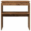 vidaXL Table console vieux bois 80 x 30 x 80 cm bois d'ingénierie