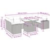 vidaXL Salon de jardin avec coussins 8 pcs beige r&eacute;sine tress&eacute;e