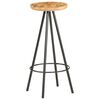 vidaXL Tabourets de bar lot de 2 bois de manguier brut