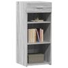 vidaXL Buffet sonoma gris 40x42,5x93 cm bois d'ing&eacute;nierie