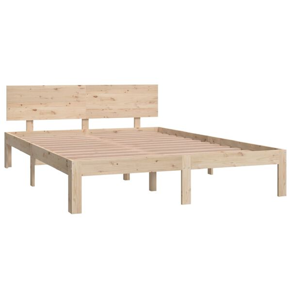 vidaXL Cadre de lit sans matelas bois massif de pin 140x200 cm