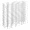 vidaXL Lit surélevé à gabion Acier galvanisé 90x30x90 cm