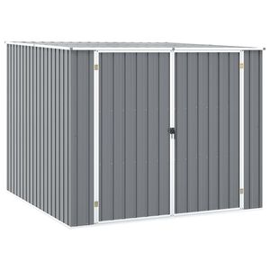 vidaXL Abri de jardin Gris 195x198x159 cm M&eacute;tal galvanis&eacute;