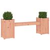 vidaXL Banc avec jardinières 180x36x63 cm bois massif de douglas