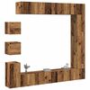 vidaXL Ensemble de meuble TV mural 9 pcs vieux bois bois d'ing&eacute;nierie