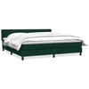 vidaXL Sommier &agrave; lattes de lit et matelas vert fonc&eacute; 200x210cm velours