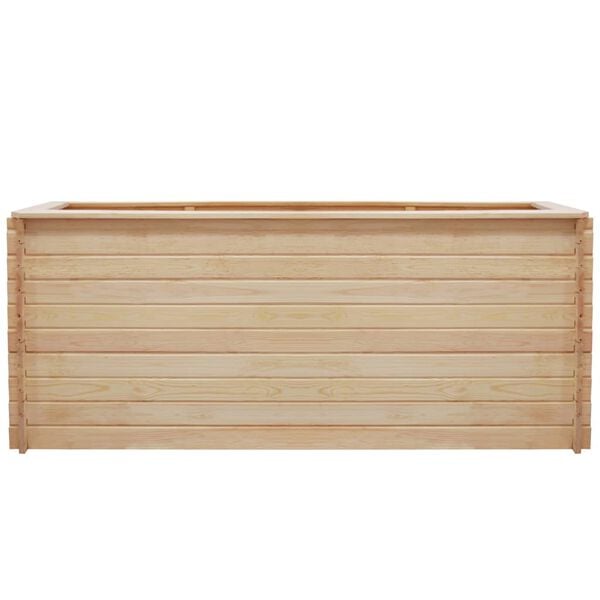 vidaXL Lit sur&eacute;lev&eacute; de jardin 200x100x80 cm Bois de pin 19 mm