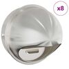 vidaXL Couvre-vent Air 8 pcs Argent 200 mm Acier inoxydable