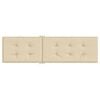 vidaXL Coussin de chaise de terrasse beige (75+105)x50x4 cm