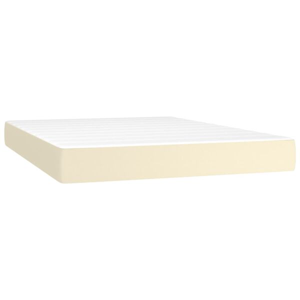 vidaXL Matelas de lit &agrave; ressorts ensach&eacute;s Cr&egrave;me 140x190x20 cm