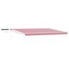 vidaXL Auvent r&eacute;tractable &eacute;lectrique Rouge et Blanc 4,5 &times; 3 m